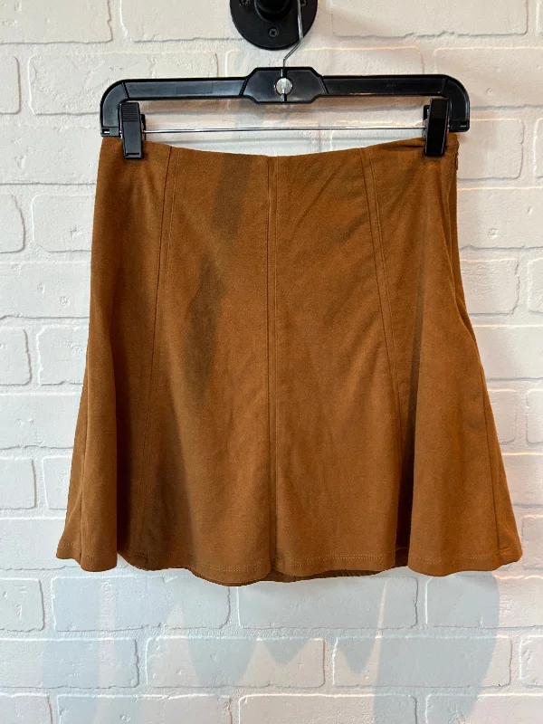 Skirt Mini & Short By Loft In Brown, Size: 0petite