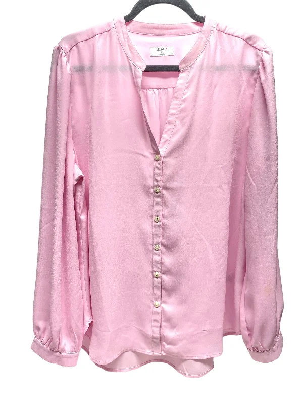 Top Long Sleeve By Clothes Mentor In Pink, Size: Xl