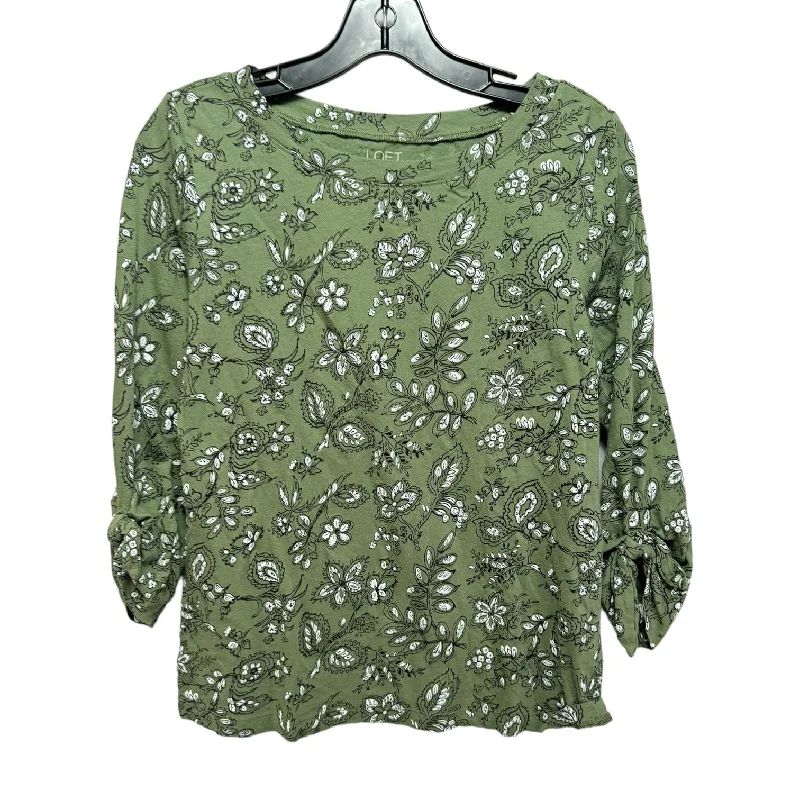 Top Long Sleeve By Loft In Green, Size: Xs