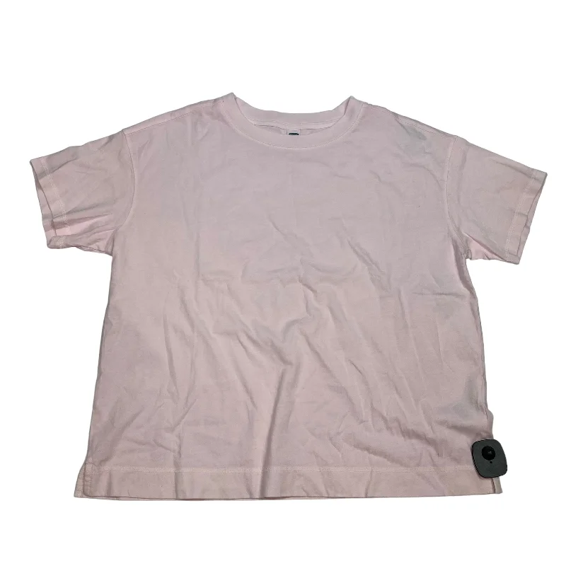 Top Short Sleeve Basic By Old Navy In Pink, Size: S