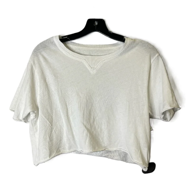 Top Short Sleeve By Aerie In White, Size: Xs