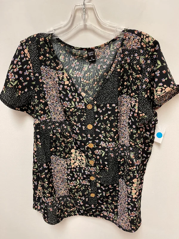 Top Short Sleeve By Clothes Mentor In Black, Size: Xl