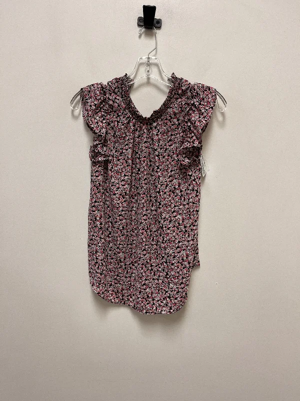 Top Short Sleeve By Loft In Black, Size: Xs