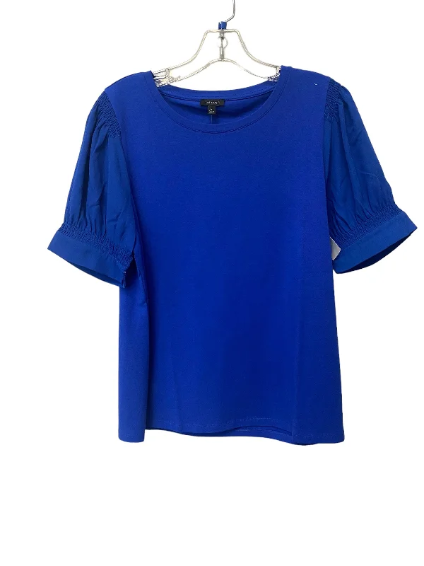 Top Short Sleeve By Talbots In Blue, Size: M